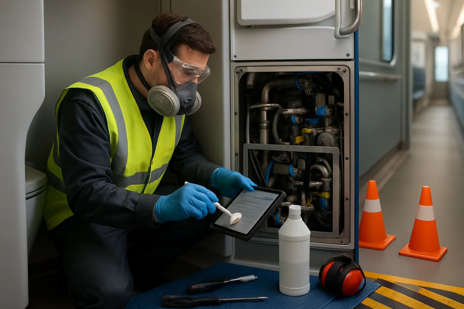 Rongi vaakumpotid, ennetav hooldus ja puhastamine (stadler FLIRT DMU)